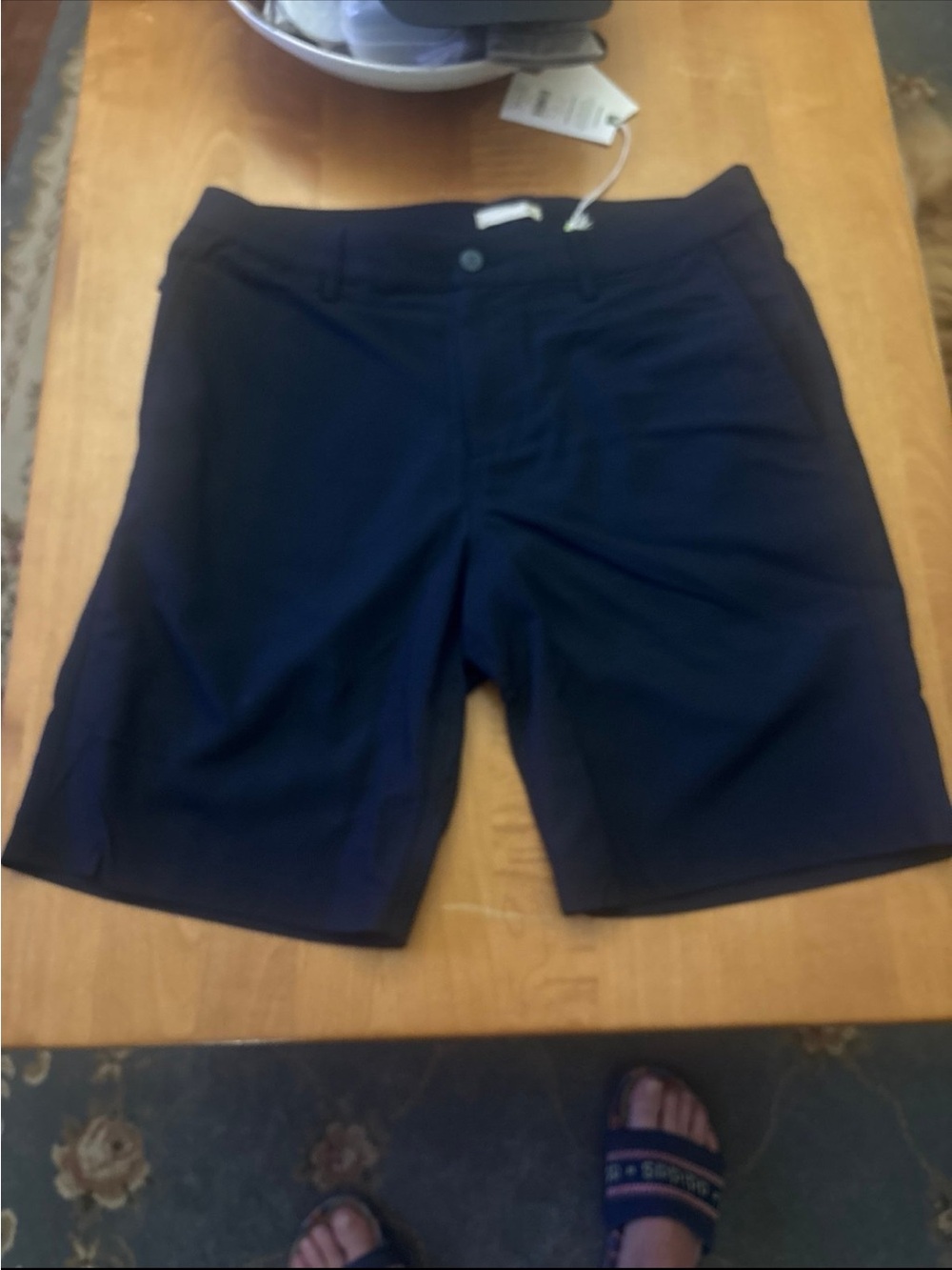 NWT Tasc Men's Navy Flat-Front Performance Shorts